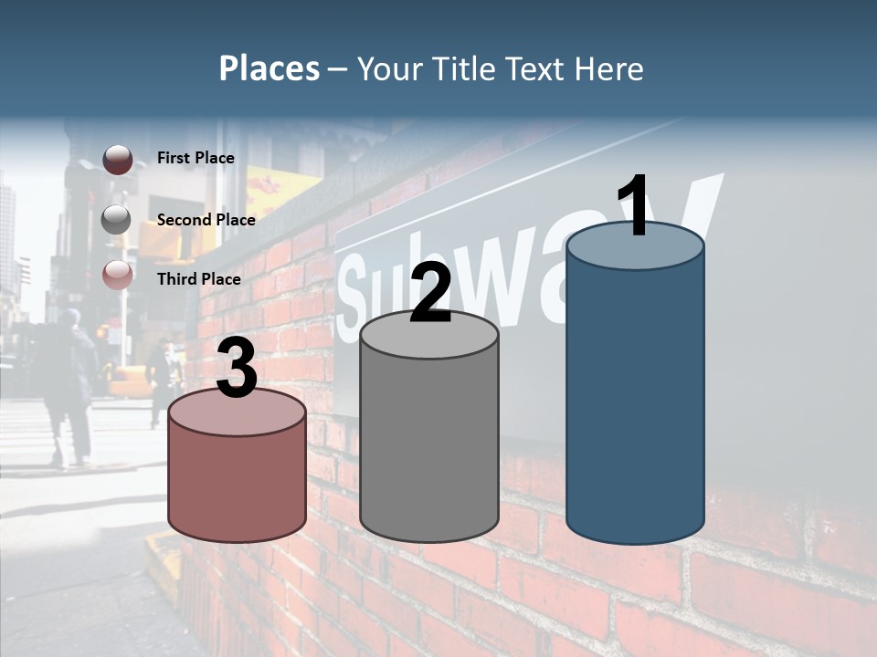 People Midtown Wall PowerPoint Template