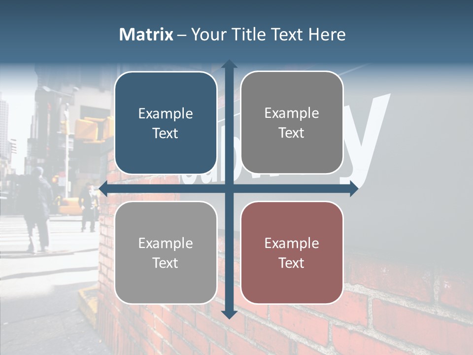 People Midtown Wall PowerPoint Template