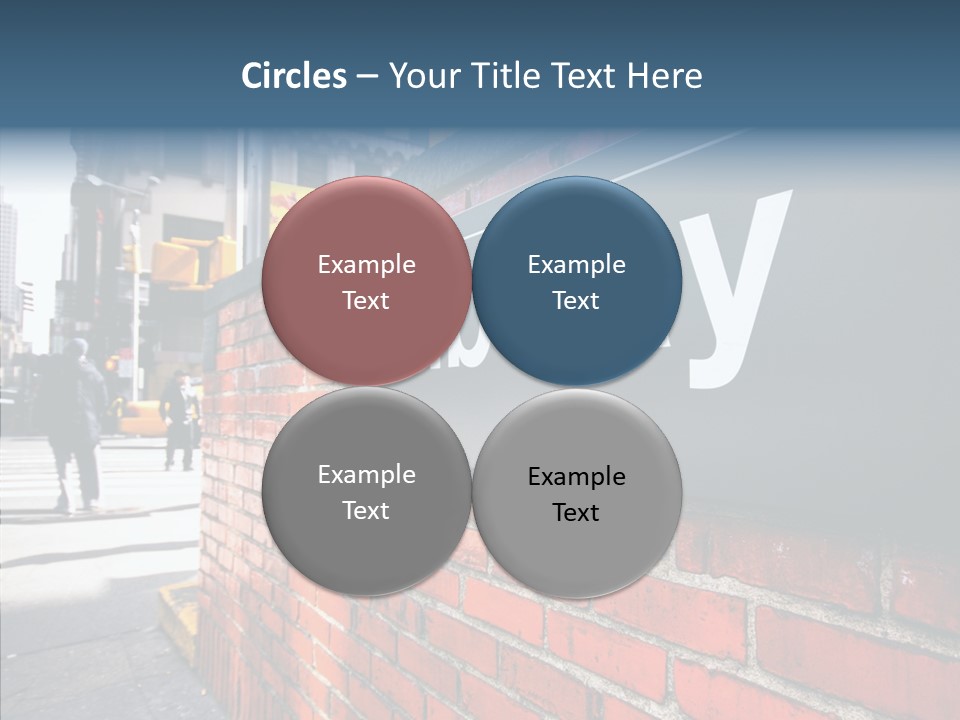 People Midtown Wall PowerPoint Template