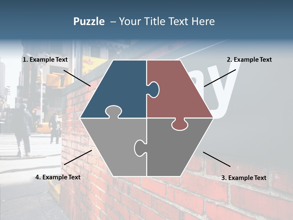 People Midtown Wall PowerPoint Template