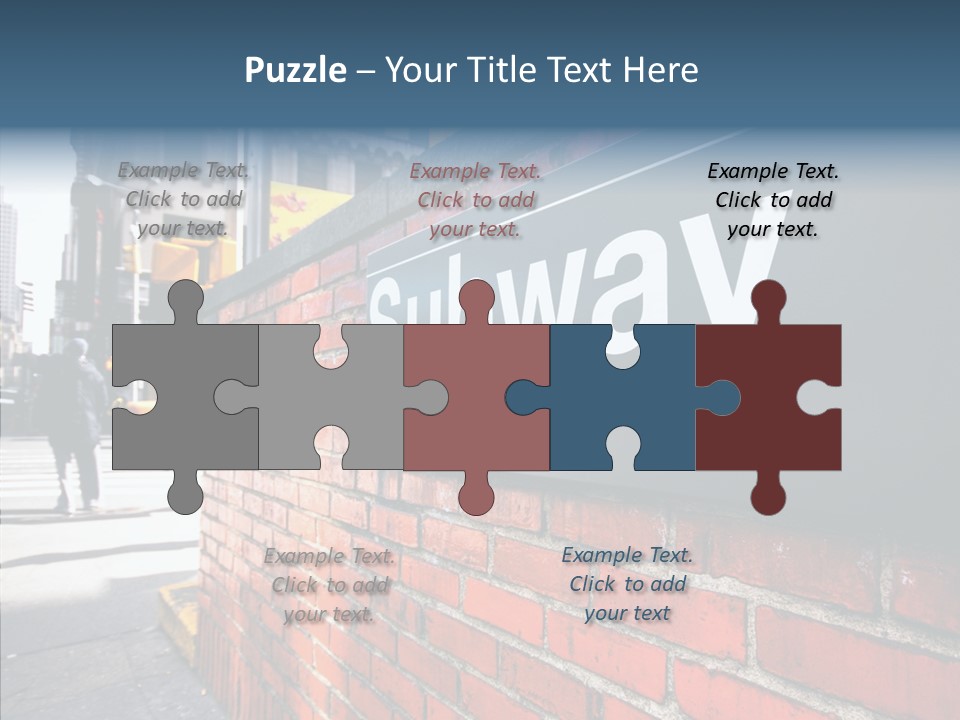 People Midtown Wall PowerPoint Template