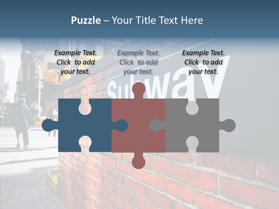 People Midtown Wall PowerPoint Template