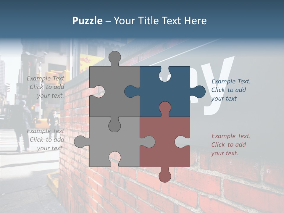 People Midtown Wall PowerPoint Template