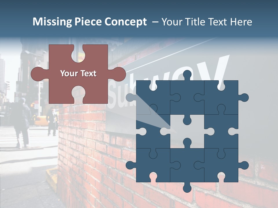 People Midtown Wall PowerPoint Template