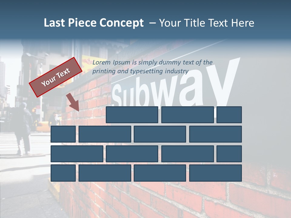 People Midtown Wall PowerPoint Template