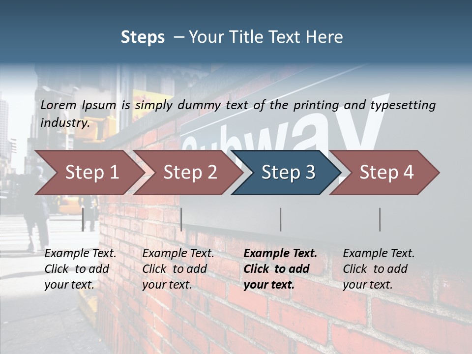 People Midtown Wall PowerPoint Template