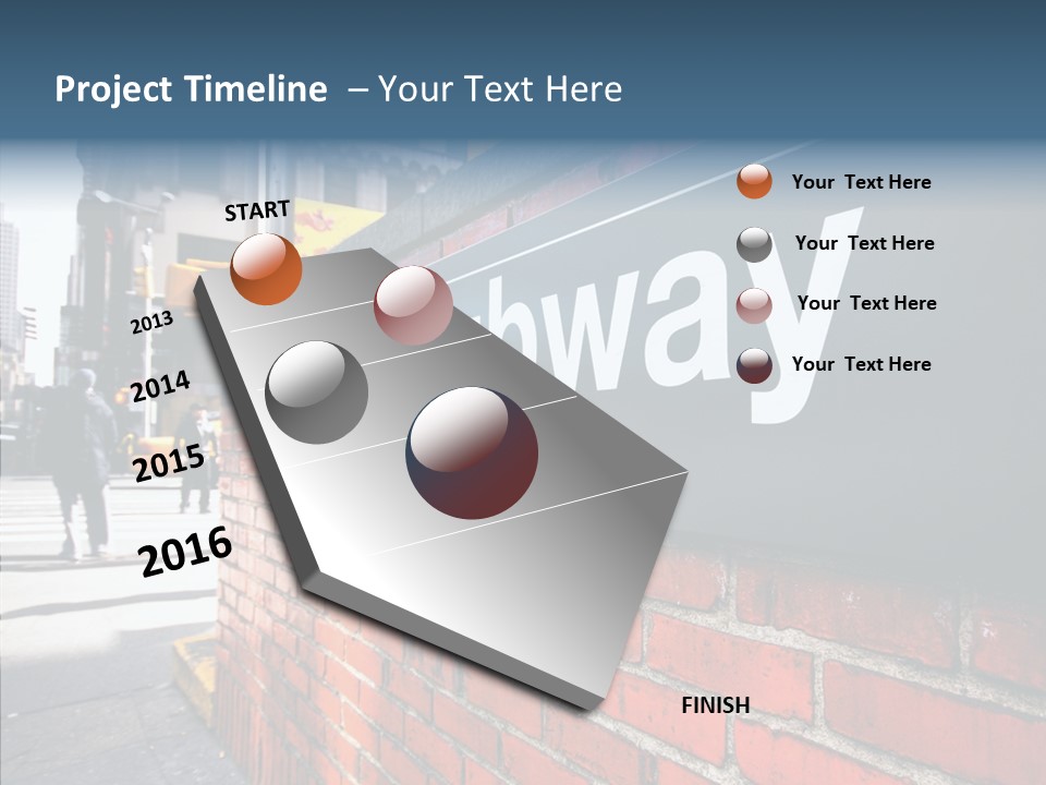 People Midtown Wall PowerPoint Template