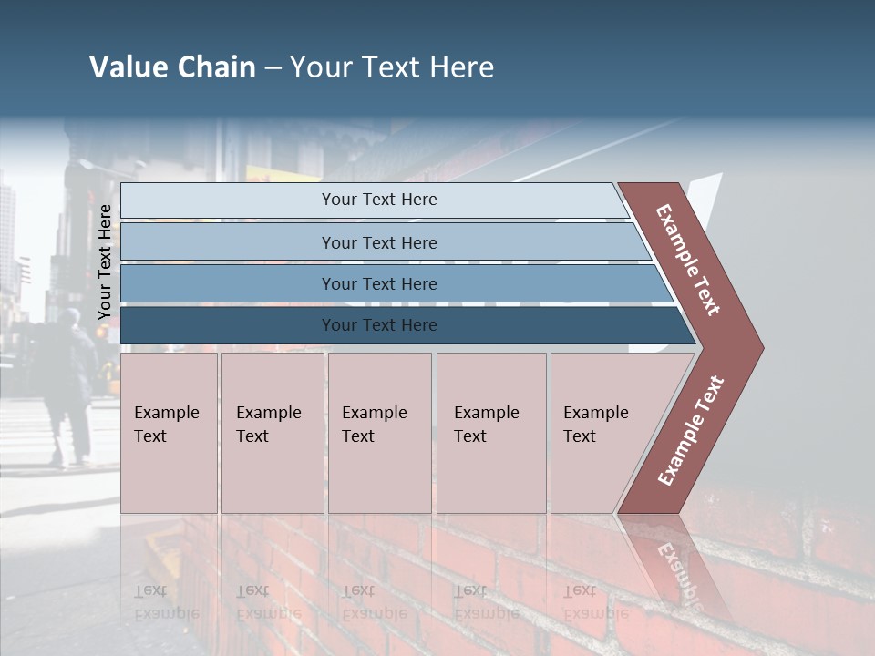 People Midtown Wall PowerPoint Template