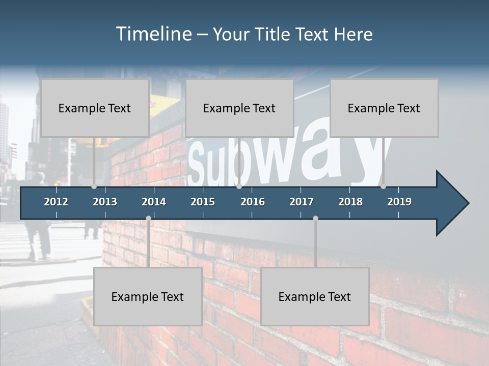 People Midtown Wall PowerPoint Template