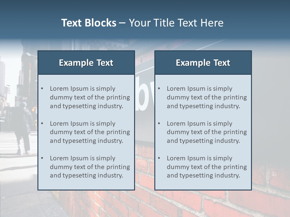 People Midtown Wall PowerPoint Template