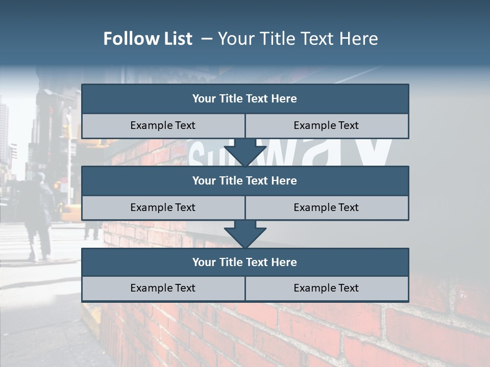 People Midtown Wall PowerPoint Template