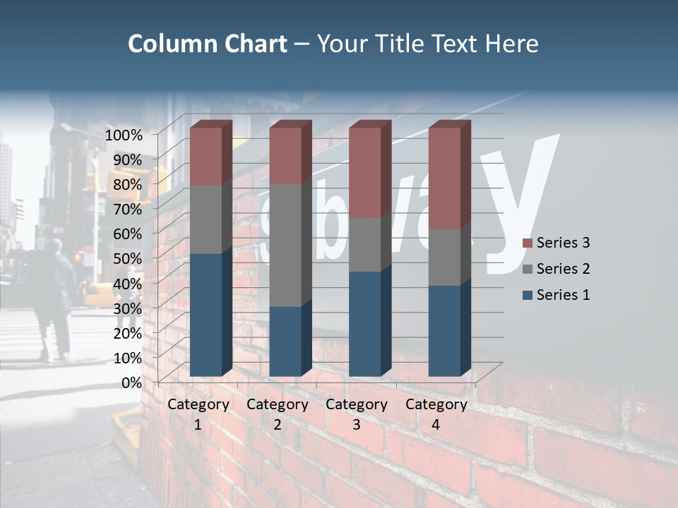 People Midtown Wall PowerPoint Template