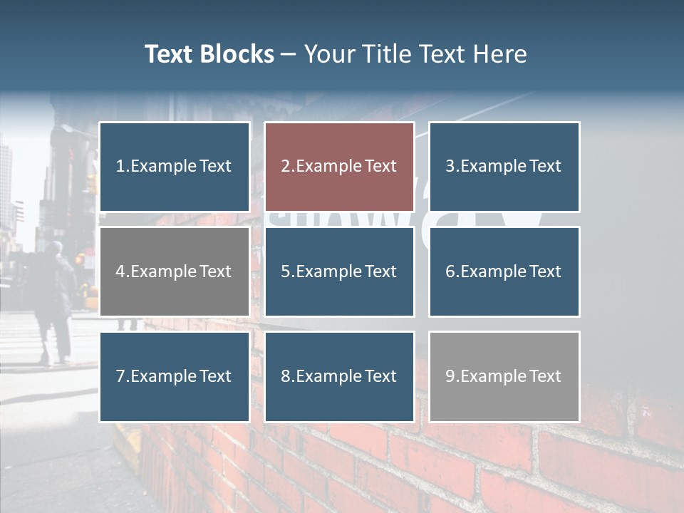 People Midtown Wall PowerPoint Template