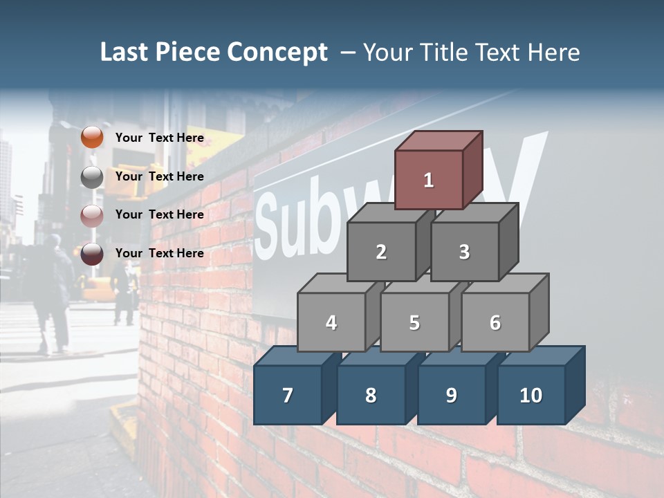 People Midtown Wall PowerPoint Template