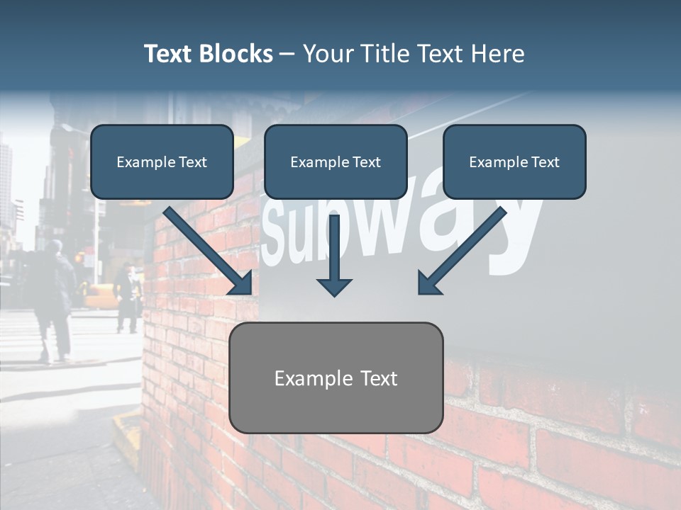 People Midtown Wall PowerPoint Template