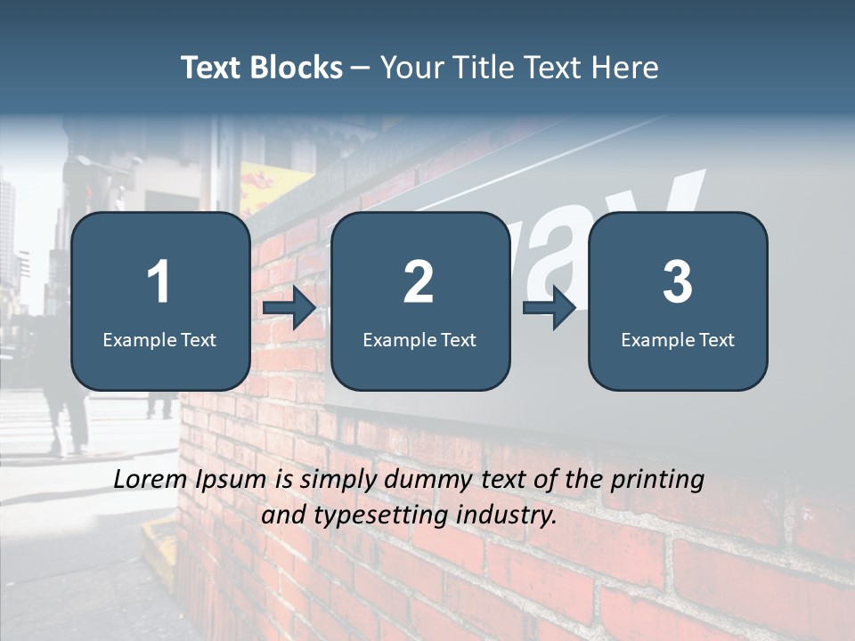 People Midtown Wall PowerPoint Template