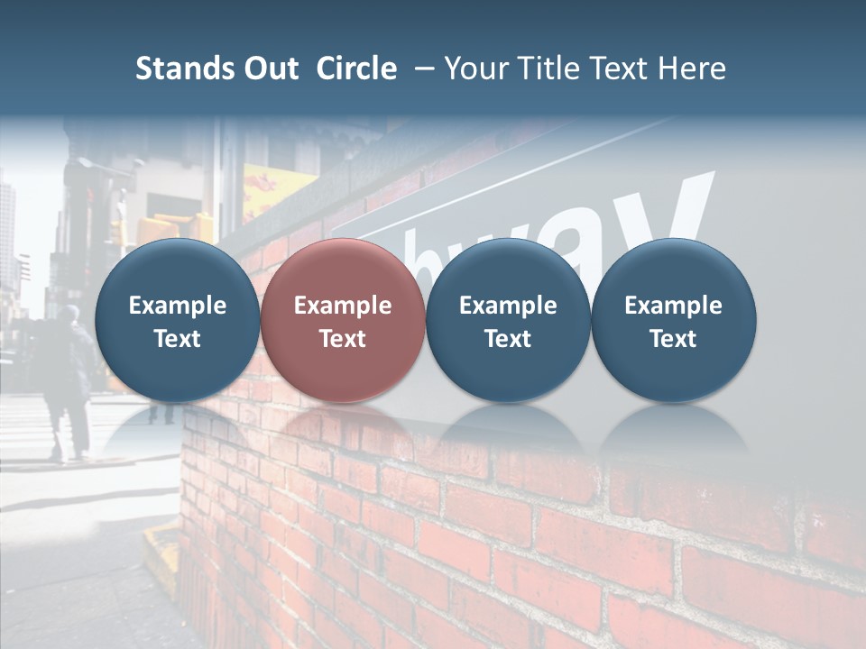 People Midtown Wall PowerPoint Template