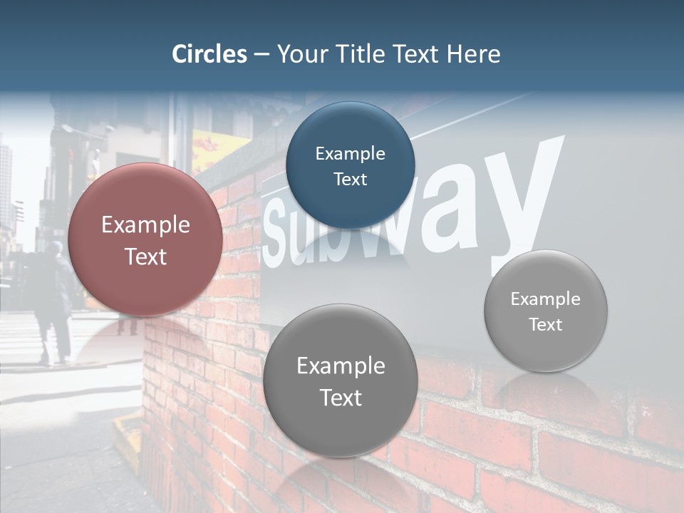 People Midtown Wall PowerPoint Template