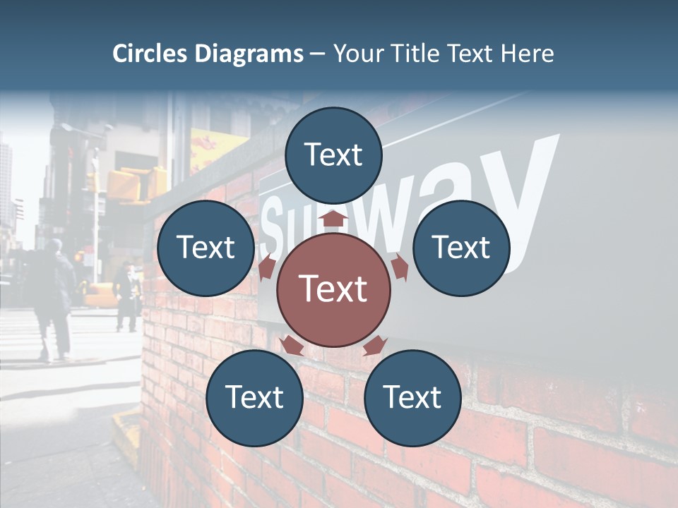 People Midtown Wall PowerPoint Template