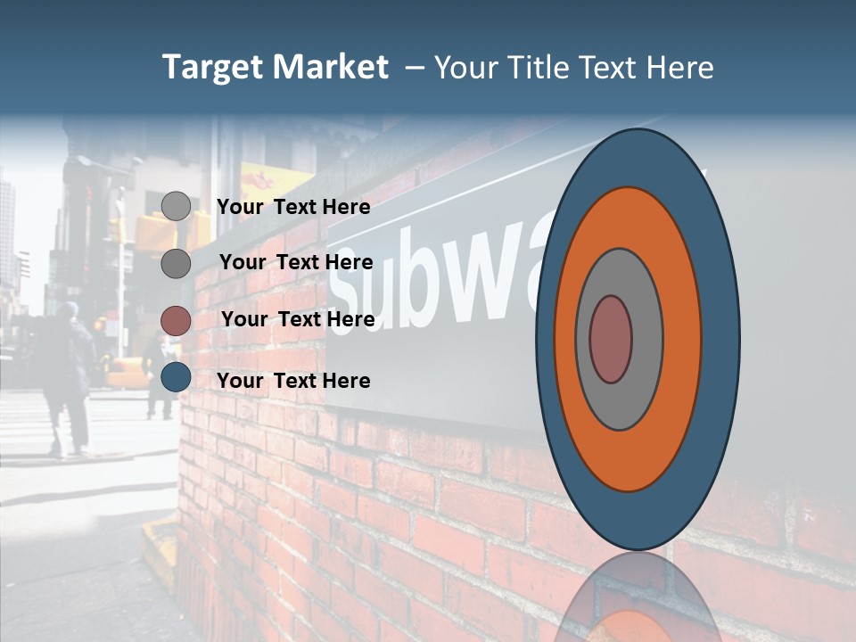 People Midtown Wall PowerPoint Template