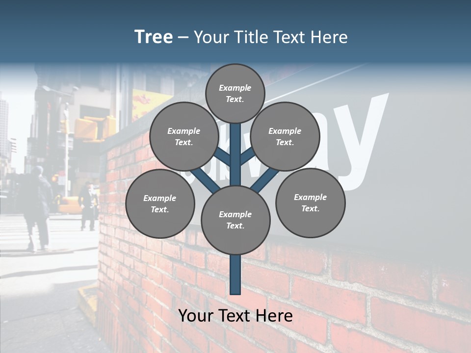 People Midtown Wall PowerPoint Template