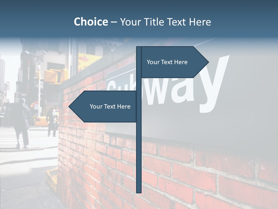 People Midtown Wall PowerPoint Template