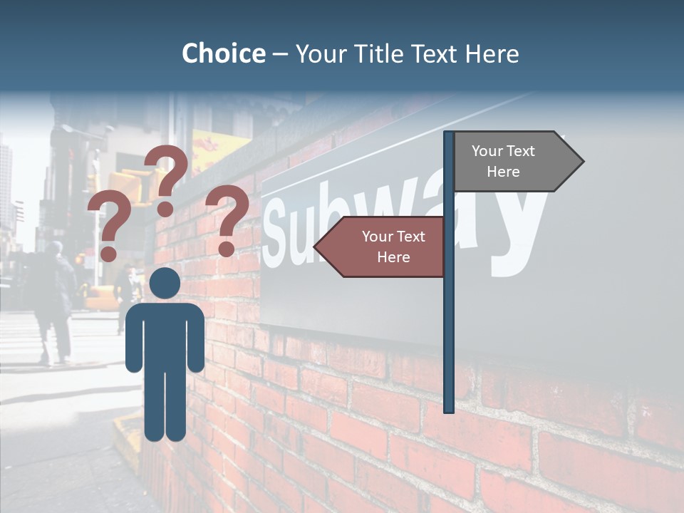 People Midtown Wall PowerPoint Template