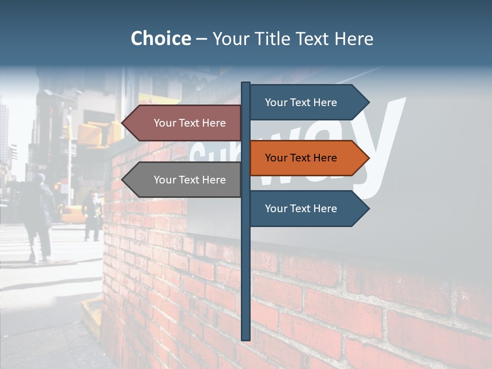 People Midtown Wall PowerPoint Template