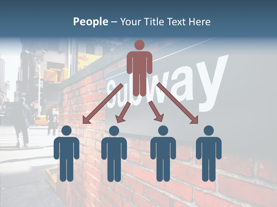People Midtown Wall PowerPoint Template