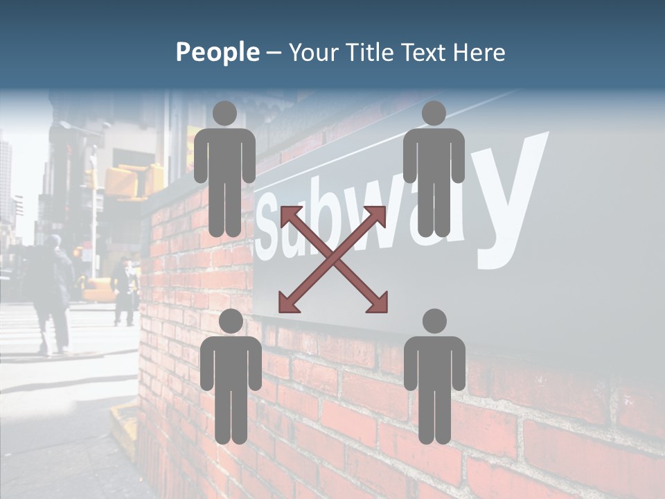People Midtown Wall PowerPoint Template