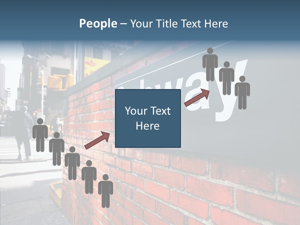 People Midtown Wall PowerPoint Template