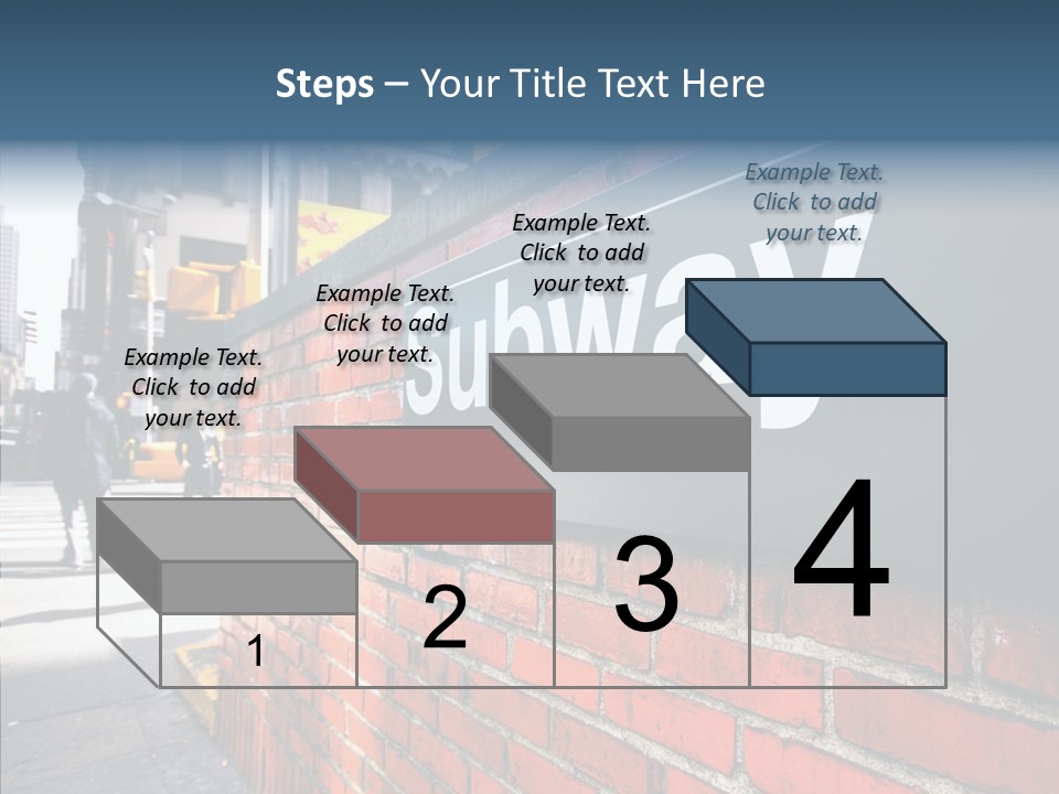 People Midtown Wall PowerPoint Template