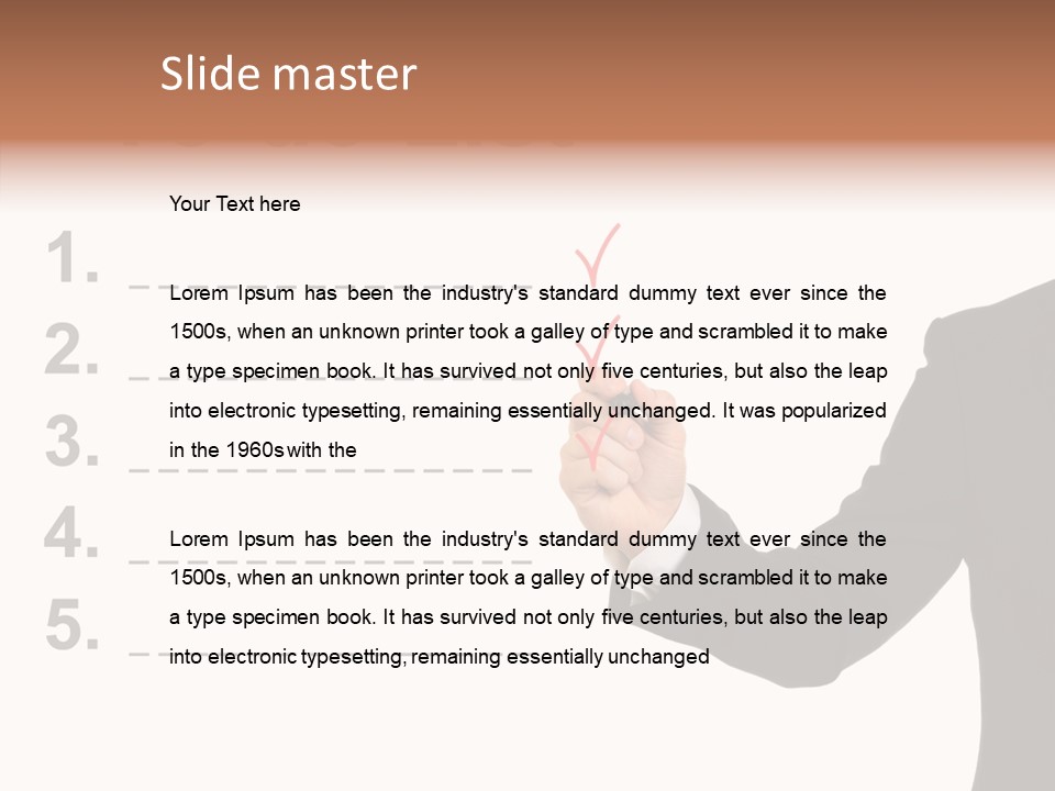 New Write Man PowerPoint Template