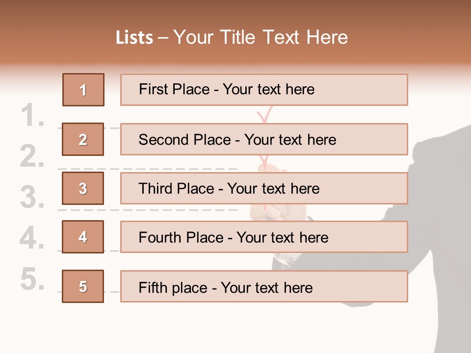 New Write Man PowerPoint Template