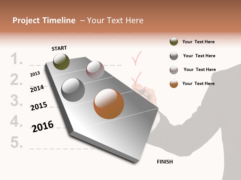 New Write Man PowerPoint Template