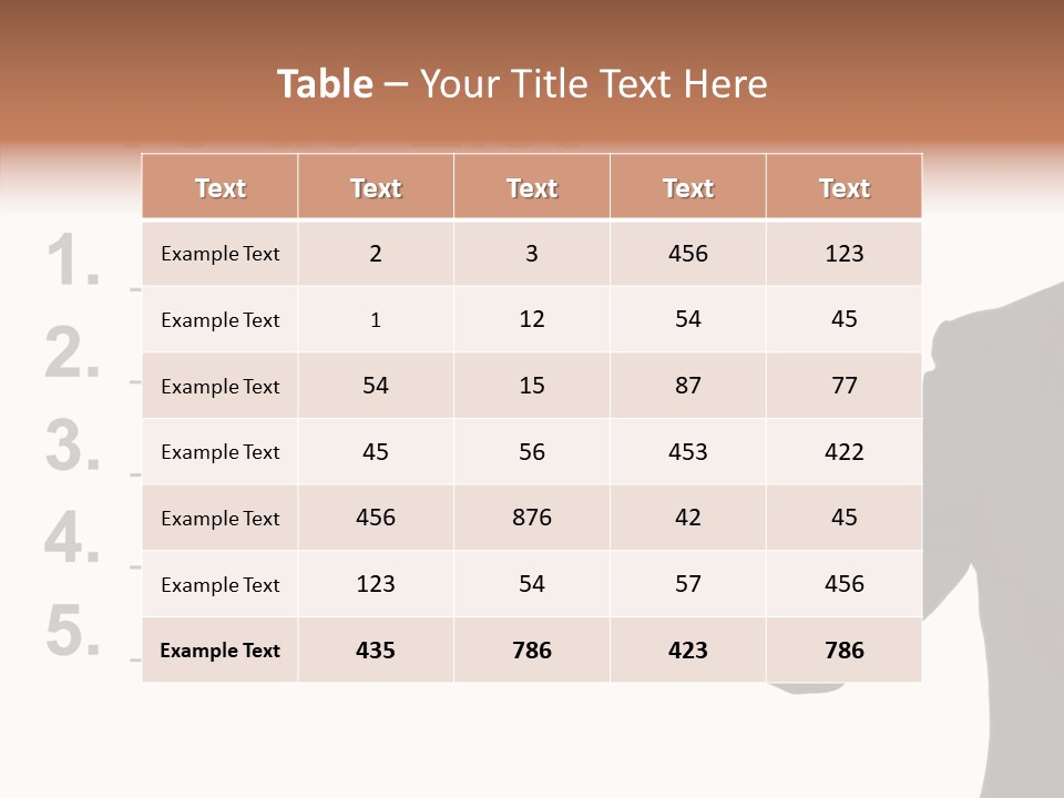New Write Man PowerPoint Template
