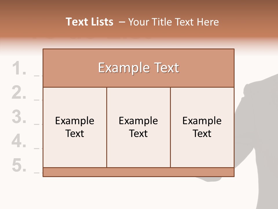 New Write Man PowerPoint Template