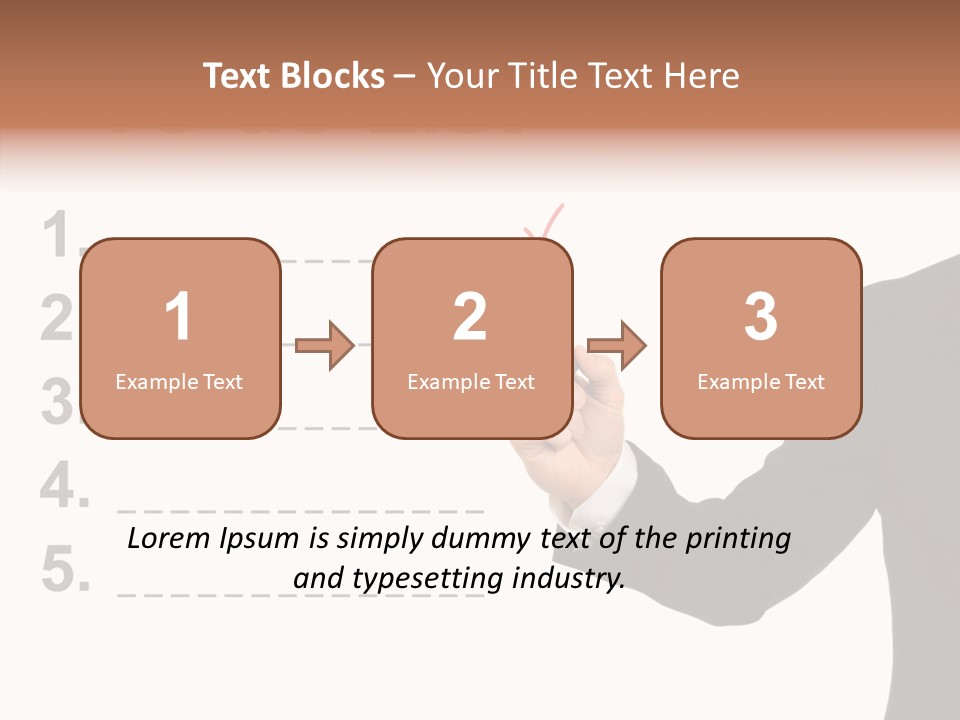 New Write Man PowerPoint Template