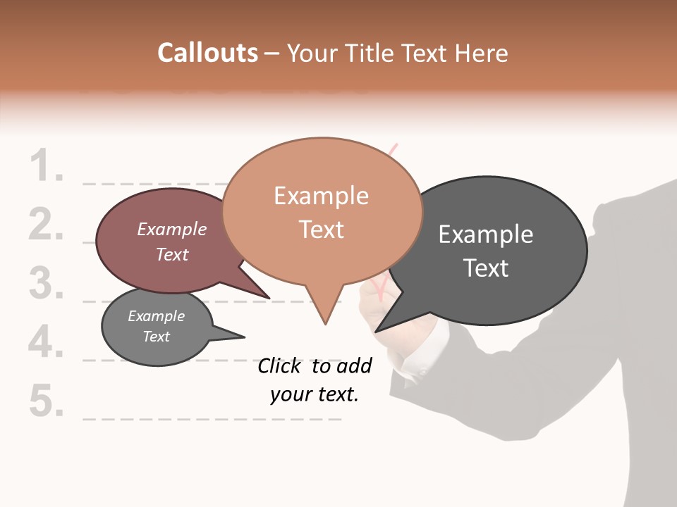 New Write Man PowerPoint Template