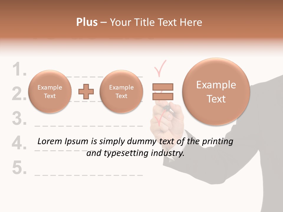 New Write Man PowerPoint Template
