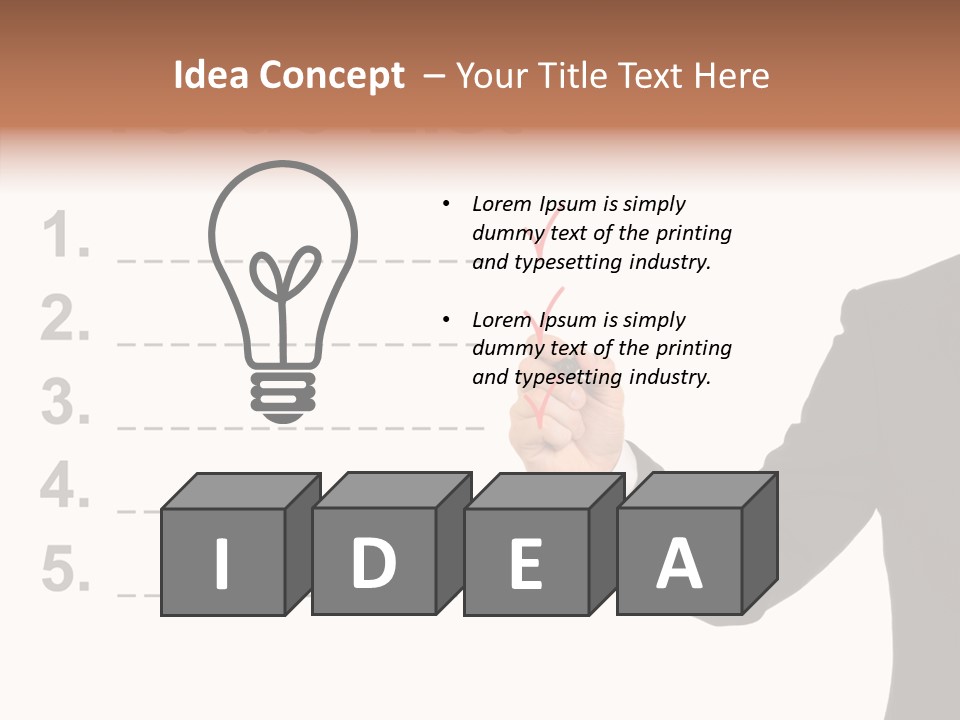 New Write Man PowerPoint Template