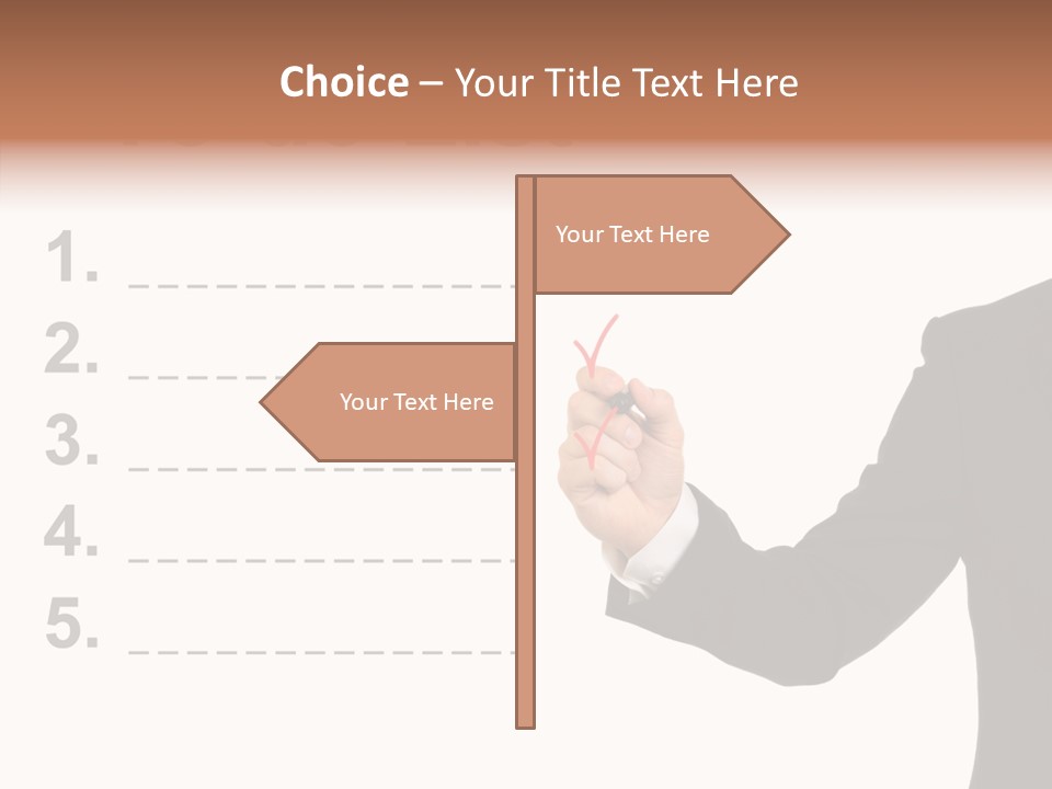 New Write Man PowerPoint Template