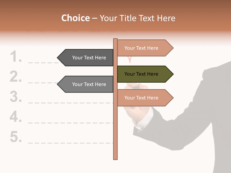 New Write Man PowerPoint Template