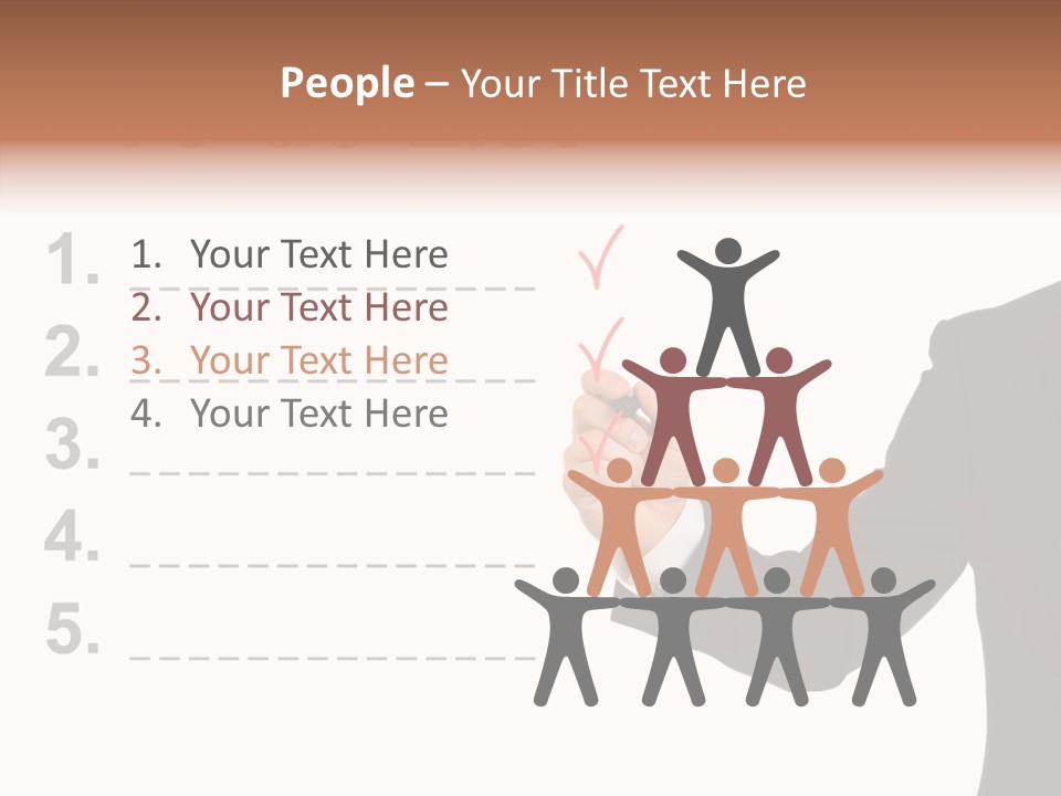 New Write Man PowerPoint Template