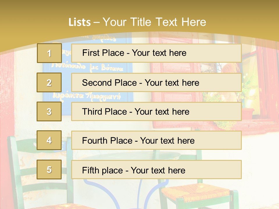 Door Summer Holiday PowerPoint Template