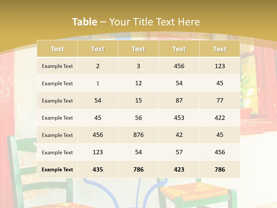 Door Summer Holiday PowerPoint Template