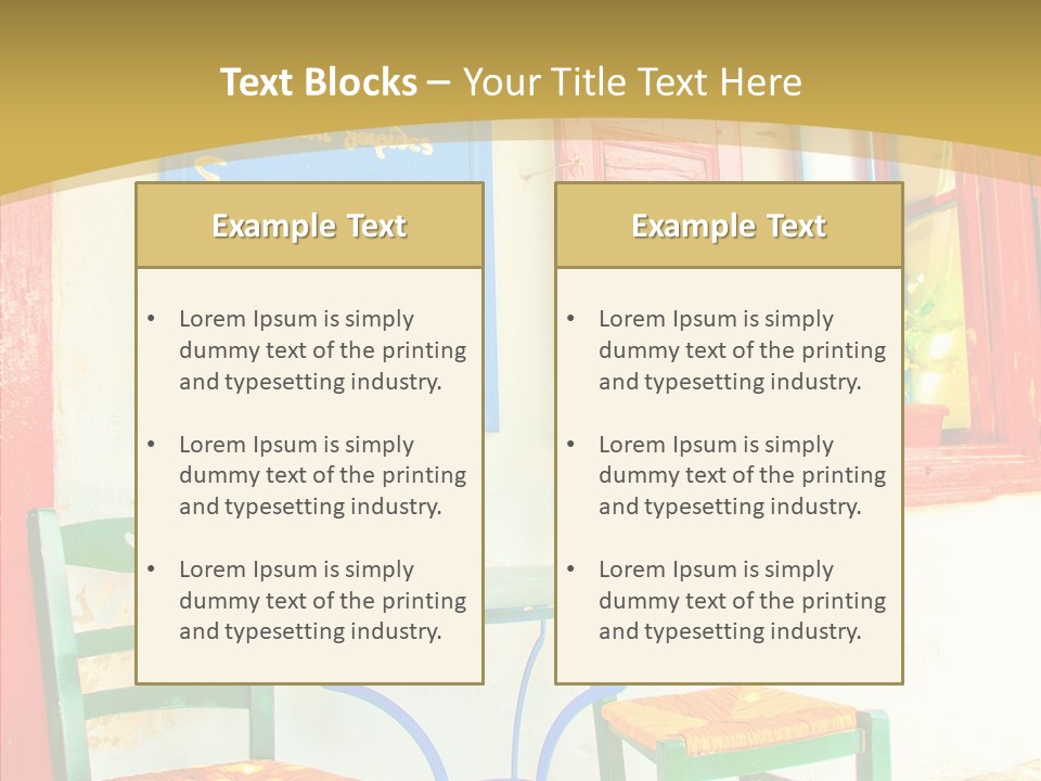 Door Summer Holiday PowerPoint Template