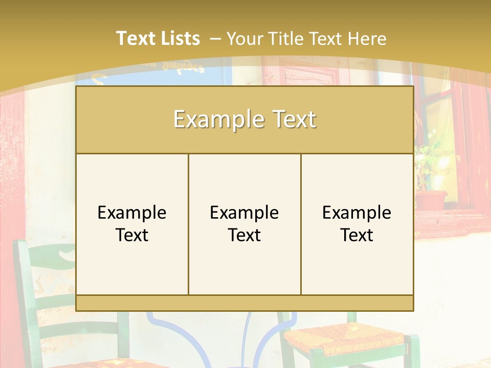 Door Summer Holiday PowerPoint Template