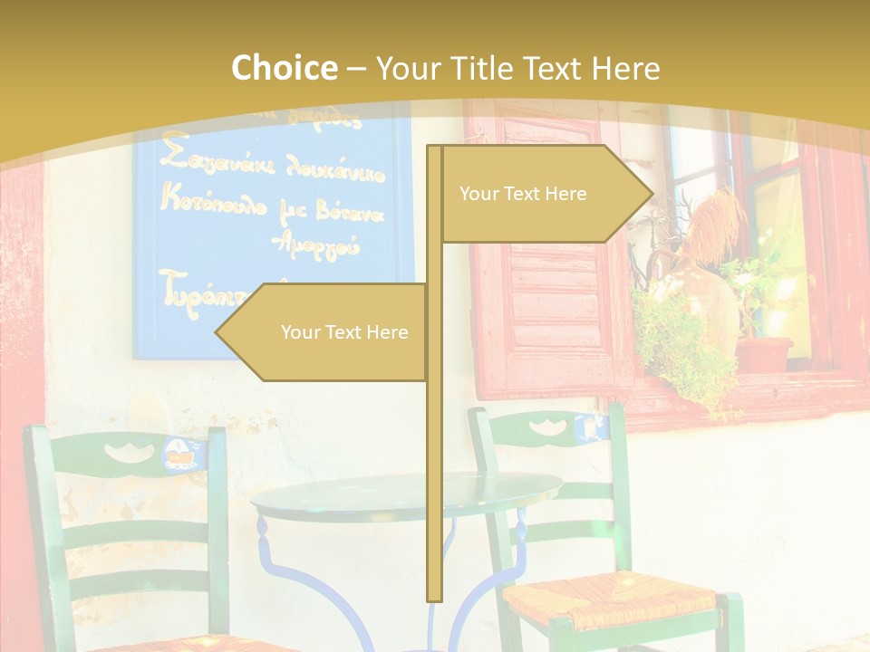 Door Summer Holiday PowerPoint Template