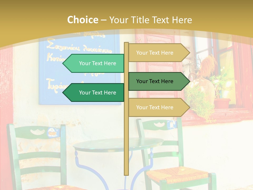 Door Summer Holiday PowerPoint Template